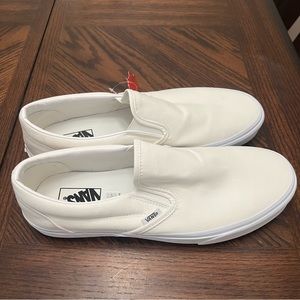 NWT Men’s White Slip on Vans size 12